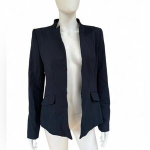 Trouvé Navy Blue Open Front Tailored Blazer Jacket | Size Small